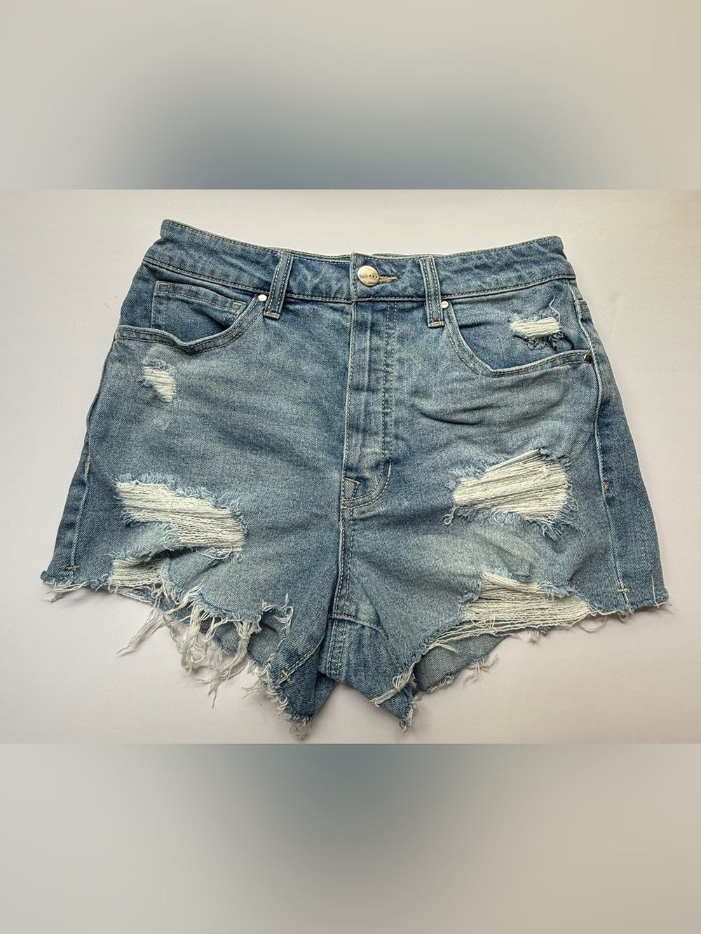 •••tgla••• Cut Off Distressed Jean Shorts 26